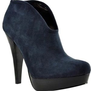 Bakers Blue Suede Booties